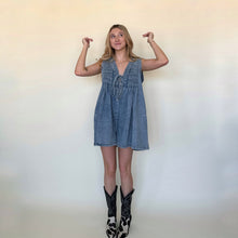 Load image into Gallery viewer, Miss Me More Denim Romper
