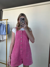 Load image into Gallery viewer, Pink Skies Overalls Romper
